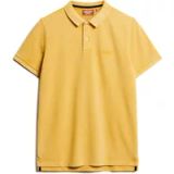 Superdry Vint Destroy Korte Mouw Poloshirt Geel XL Man