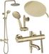 Rea Lungo Diamond - Ensemble de douche avec thermostat - Doré
