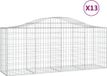 vidaXL Gabions - 13 pièces - voûté - 200x50x80/100 cm - fer