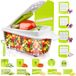 Unyqoos® Coupe-légumes multifonctionnel manuel avec set de 23 pièces