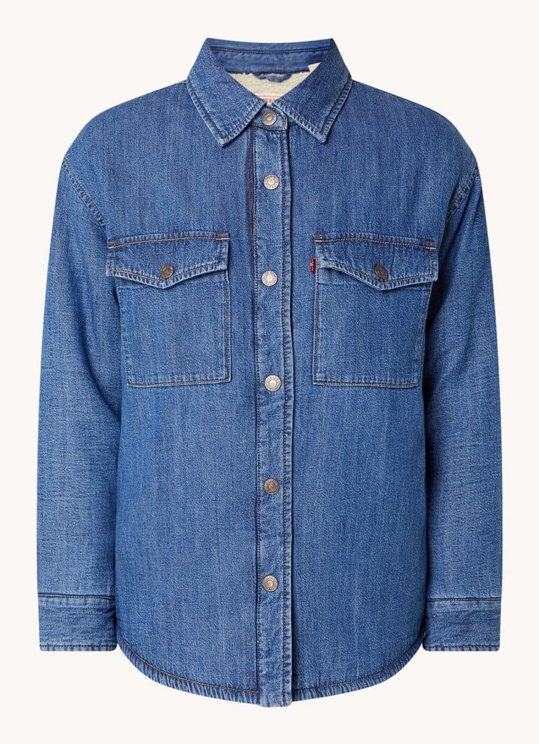 Levi's Denim Jacket with Medium Wash and Flap Pockets