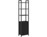 vidaXL Boekenkast 6-laags 40 x 24 x 161 cm bewerkt hout zwart eiken
