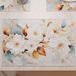 PETTI Artigiani Italiani - Amerikaanse placemats met digitale print, Amerikaanse placemats van stof en wasbaar (set van 2-30 x 45 cm) Flower Ceramic 01, 100% Made in Italy