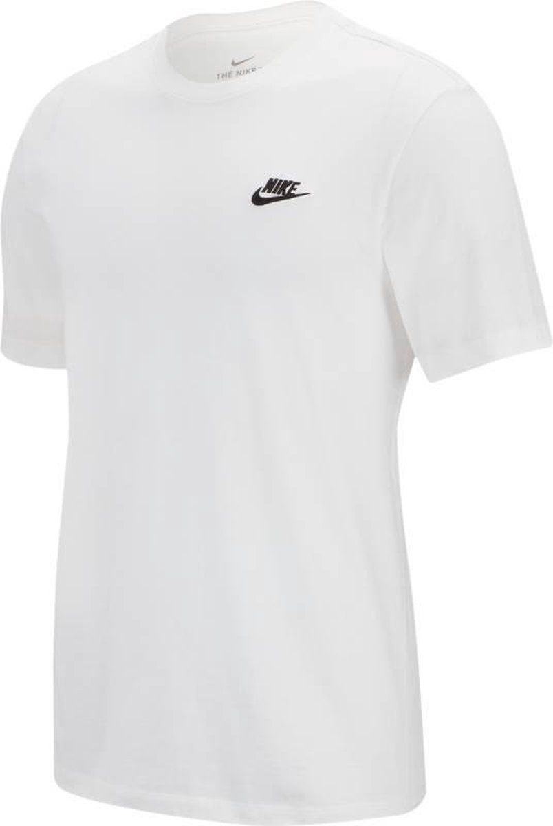 Nike Sportswear Club T-shirt voor heren - white/black - 0191888618361