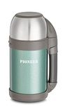 Pioneer Roestvrijstalen thermosfles thermosbeker met riem, groen 1 liter 35 fl oz