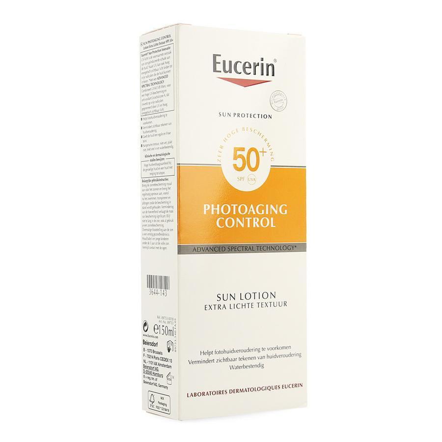 Eucerin Sun Photoaging Control lichte textuur SPF50 Vloeibare crème 150ml
