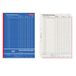 Herlitz 882415 kasboekje 502, karton, A4, 2x50 vellen blauw
