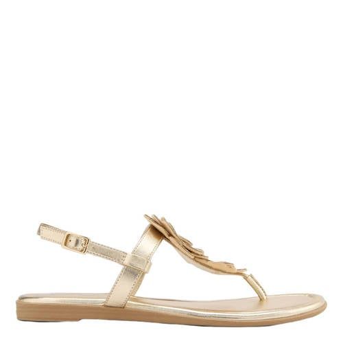 Graceland Imitatieleren Sandalen met Strass Steentjes Goud