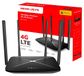 Merkloos 4G-router 4G-router - SIM-kaart - 150 Mbps - Wifi N300 - 4 poorten - Plug and play