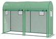 PE Serre - Serre autoportante pour extérieur - 3 m² de surface - Film renforcé résistant aux UV de 140 g/m² - Cadre en acier - 2 volets roulants avec fermeture éclair - Vert olive