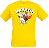 Superman 2025 - Krypto The Superdog Heren T-shirt - geel - M