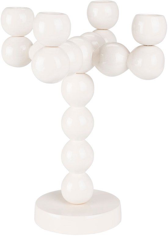 Zuiver Bubbles Four Kandelaar Shiny Beige