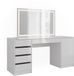Vicco Kaptafel "Sherry", wit/wit, hoogglans, 158,2 cm