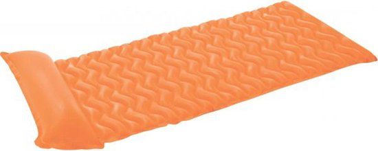 Intex oprolbaar luchtbed geel 229 x 86 cm - 80 kg