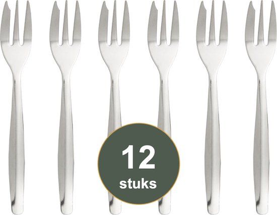 Olympia Kelso Gebaksvork 18/0 - Set van 12 - Rvs