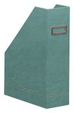 RHODIA 194549C - Tijdschrifthouder Water - 10 x 25 x 31 cm - Oranje Zadelstiksel - Buitenkant in Imitatieleer - Home Office Rhodiarama Collectie - Bureauorganisatie en Stijlvolle Opberging
