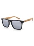 Wave Hawaii Sonnenbrille Dropp Quadratisch UV400 Holz Schwarz/Braun