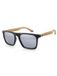 Wave Hawaii Sonnenbrille Dropp Quadratisch UV400 Holz Schwarz/Braun
