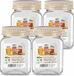 PLASTICFORTE Voorraadpot/bewaarpot - 4x - 400 ml - kunststof - beige - B7 x H11 cm