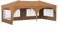 vidaXL Pop-up Feesttent 575 x 288 x 245 cm Beige Oxford Stof