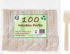 DID Wegwerp vorken - 100 stuks - Hout - Bruin