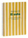 Clairefontaine 116264C - Spiraalboekje met CitrusIllustratie in Frisse Kleuren - A5 14,8x21 cm - 148 Gelijnde Pag. van Wit 90g Papier - Kartonnen Kaft met Satijnen Afwerking - 4 designs willekeurig