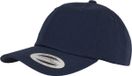 urban classics Yupoong Flexfit Low Profile katoenen keperbinding uniseks pet voor dames en heren, 6 panelen, baseballcap, ongestructureerd, met messing sluiting, Donkerblauw, One size
