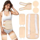 oCreon Castor Oil 6-piece pack, reusable castor oil wrap, suitable for abdomen, calves, knees, neck, and chest