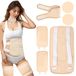 oCreon Castor Oil 6-piece pack, reusable castor oil wrap, suitable for abdomen, calves, knees, neck, and chest