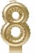 Paper Dreams Foil balloon candle gold - 8