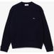 Lacoste Pull ajusté pour femme bleu foncé, uni