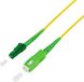 LogiLink FPSLS15 Glasvezel Optische vezel Aansluitkabel 15 m Geel [1x SC APC-stekker - 1x LC APC-stekker] 9/125 µ Singlemode OS2