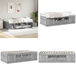 Sonoma Lit De Jour Avec Tiroirs Sans Matelas Gris 90x200 cm