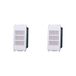 Elektronova Bell 6A 230V wit compatibel Vimar Plana Kit 2 stuks 1601
