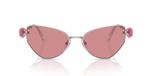 Swarovski Sk7003 Lunettes de soleil femme argent œil de chat rose 57mm