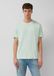 s.Oliver T-shirt met ronde hals en logoprint voor heren, licht turquoise, maat L