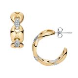 Fossil Heritage - JF04930998 - Boucles d'Oreille Femme - Acier Inoxydable - Bicolore