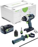 Festool TPC 18/4-Basic accu-slagboormachine 18 V 75 Nm borstelloos + 1x accu 5,0 Ah + Systainer - zonder oplader
