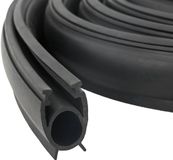 vidaXL Garage Deurseal Zwart 41 x 33 mm 4 m PVC