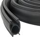 vidaXL Garage Deurseal Zwart 41 x 33 mm 4 m PVC