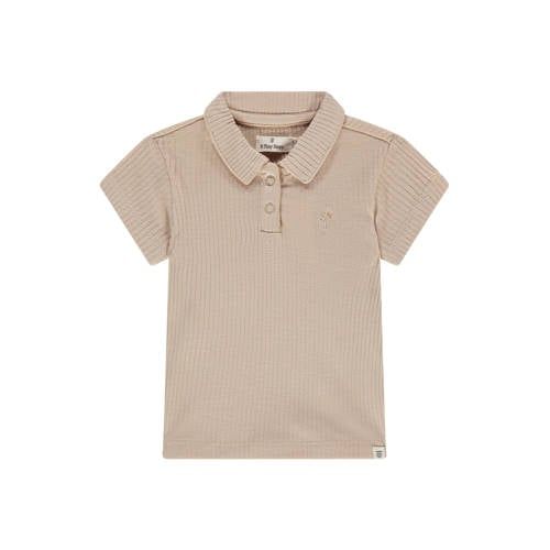 A Tiny Story polo rib gebreid lichtbruin