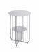 HAKU Bijzettafel rond Coolgrey metaal ronde salontafel klein - Maat: H 49 cm x Ø 36 cm, Stijl: Modern