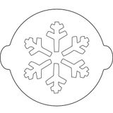 Silikomart Sneeuwvlokken, Sjabloon voor Decoratie van Taarten, Wit