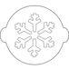 Silikomart Sneeuwvlokken, Sjabloon voor Decoratie van Taarten, Wit
