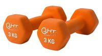 G5 HT SPORT Neopreen halters voor gymnastiek en thuisgymnastiek, antislip, 0,5 tot 6 kg, paar of enkel (2 x 3 kg)