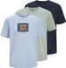 JACK & JONES JJHUDSON TEE SS CREW NECK 3PK MP T-shirt homme - Chambray Blue