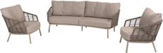 4-Seasons Outdoor Taste Puglia loungeset (3-delig) - Taupe/Zand