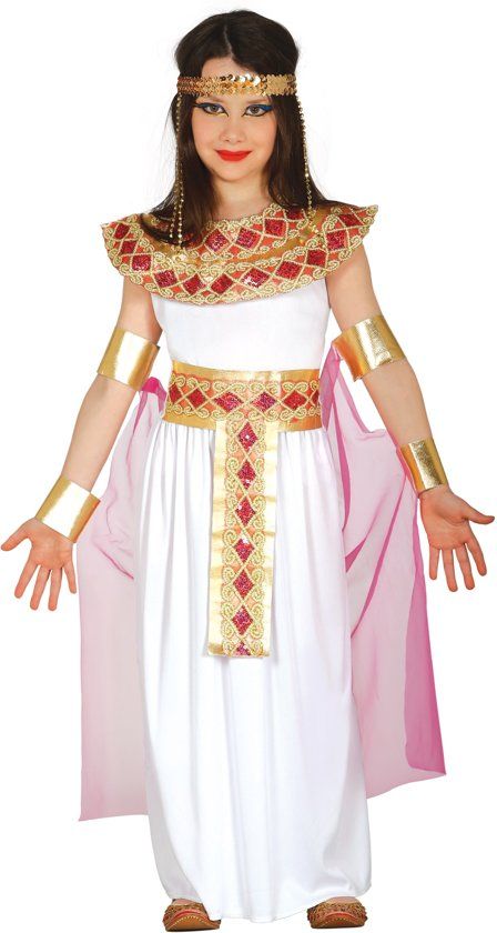 Generik Roze met goud Egyptisch kostuum voor meisjes - Verkleedkleding