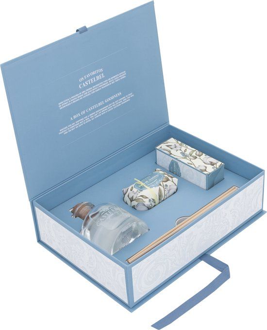 Castelbel Cotton Flower Gift Set - Blue - 3 Pieces