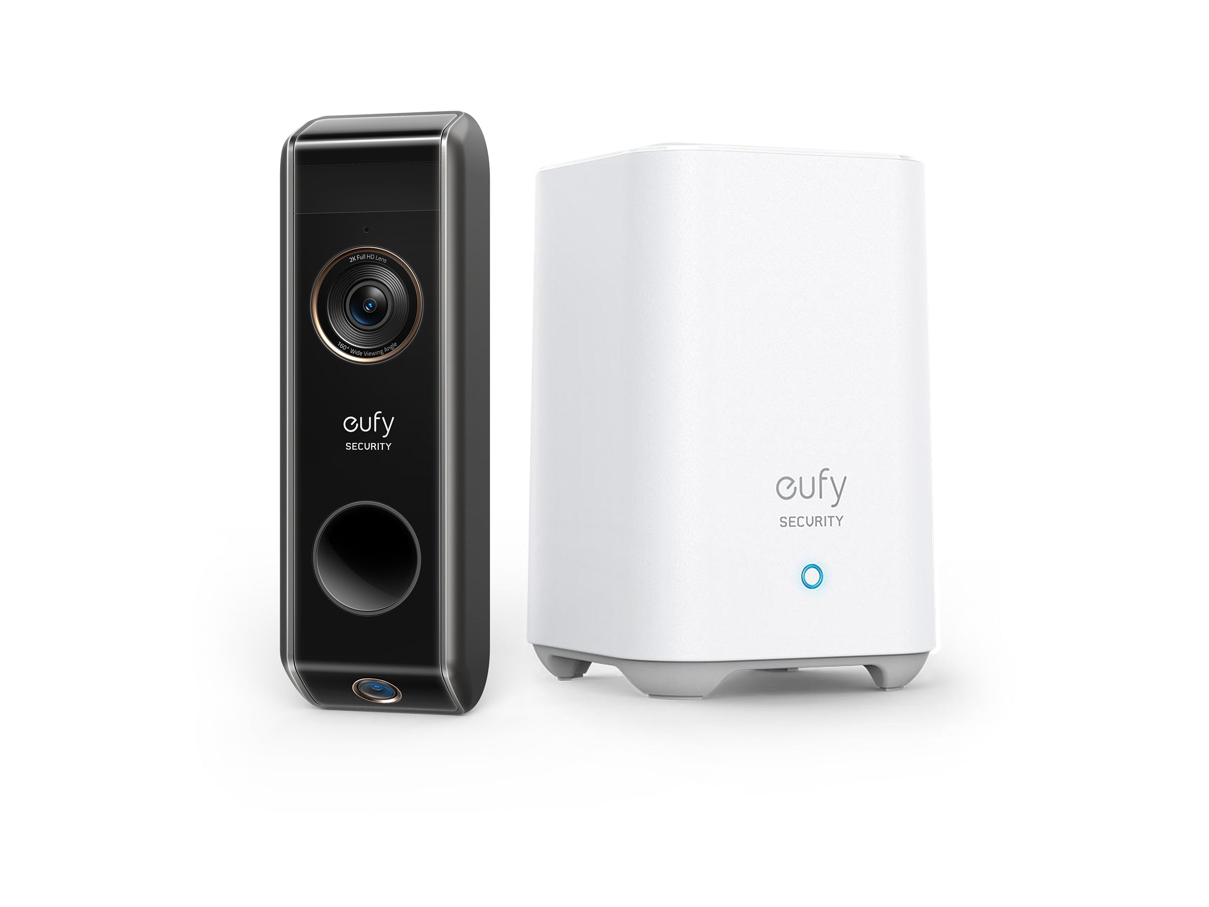 Eufy Video Doorbell Dual 2 Pro - 2K HD - Black - Wired & Wireless